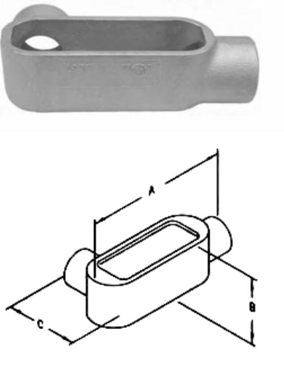 2" IMC Rigid Threaded Form 7 Conduit Bodies Electrical Condulets X type