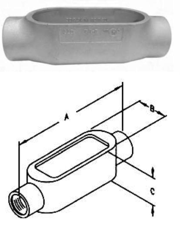 2" IMC Rigid Threaded Form 7 Conduit Bodies Electrical Condulets X type