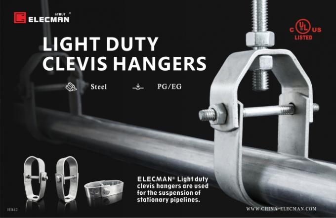Adjustable Steel Clevis Loop Conduit Pipe Hangers Support 4 inch Light Duty