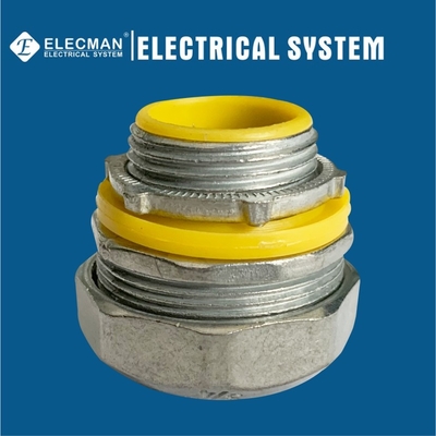 Zinc Liquid Tight Connector Straight Flexible Conduit Fittings To Box Type
