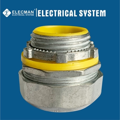 Zinc Liquid Tight Connector Straight Flexible Conduit Fittings To Box Type