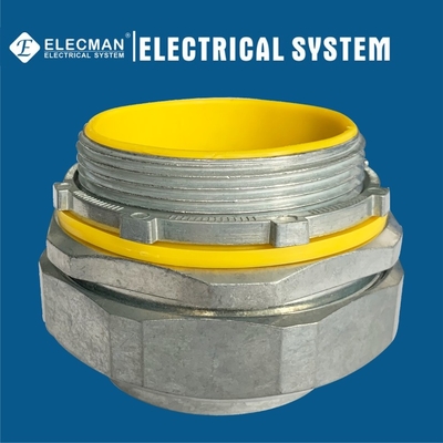 Zinc Liquid Tight Connector Straight Flexible Conduit Fittings To Box Type