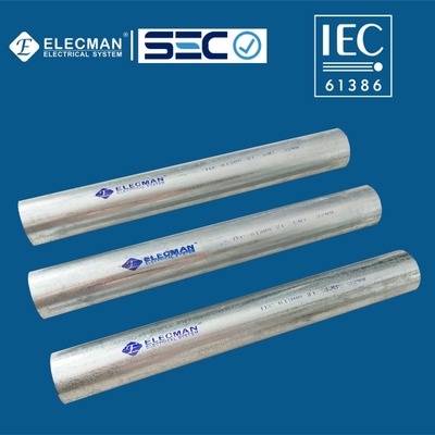 Carbon Steel Metal Electrical EMT IEC 61386 Conduits Metallic Tubing