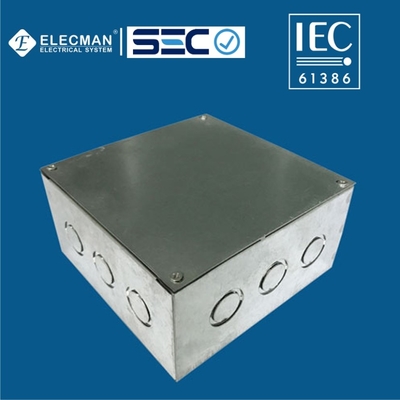 Galvanized Steel Junction Welded IEC 61386 Electrical Boxes For Chile