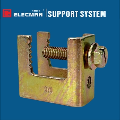 Yellow Electro Galvanized Strut Pipe Beam Clamps Heavy Duty For Mexcio