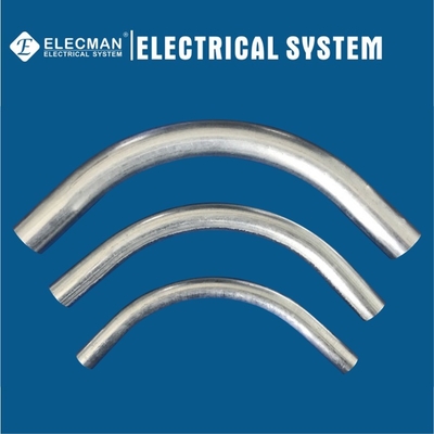 Unthreaded EMT Galvanized Steel Conduit Electrical Conduit Elbow UL797