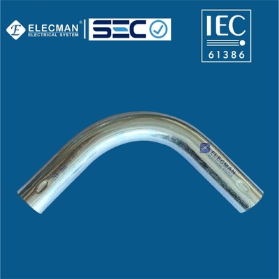 Carbon Steel IEC 61386 Conduits EMT Elbow 90 Degree Sleeve Connection