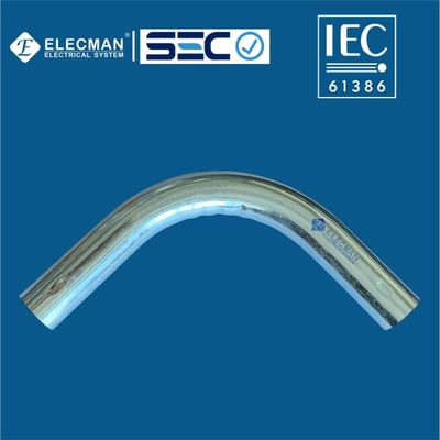 Carbon Steel IEC 61386 Conduits EMT Elbow 90 Degree Sleeve Connection