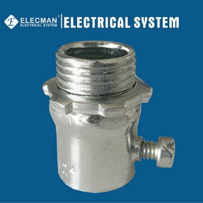 Zinc Plated Steel EMT Conduit Fittings EMT Screw Connector Set