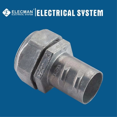 Combination FMC EMT To Flex Coupling Compression Screw In Zinc