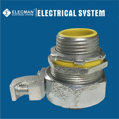 Malleable Iron Flexible Metal Conduit Straight Connector For Flexible Conduit 1/2" - 4"
