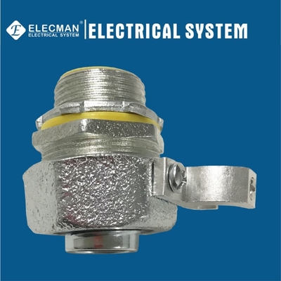 Malleable Iron Flexible Metal Conduit Straight Connector For Flexible Conduit 1/2" - 4"