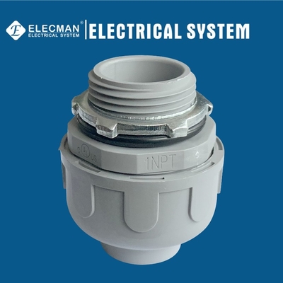Straight Nylon Liquid Tight Conduit Connector For Flexible Conduit
