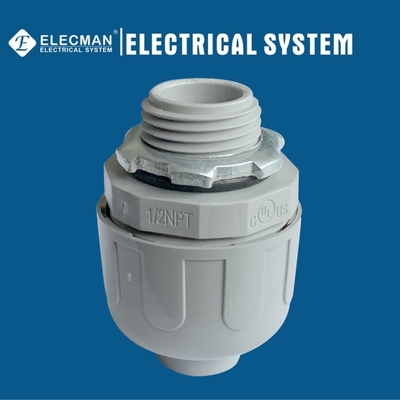 Straight Nylon Liquid Tight Conduit Connector For Flexible Conduit