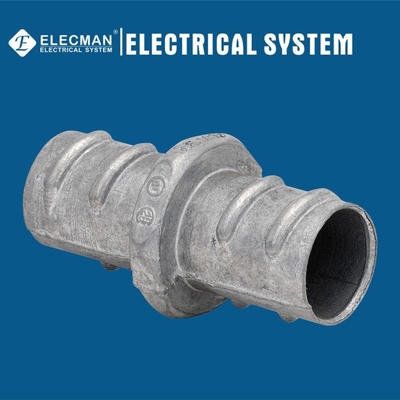 1/2" - 2" Zinc Flexible Conduit Fittings Coupling Screw In Flexible To Flexible Type