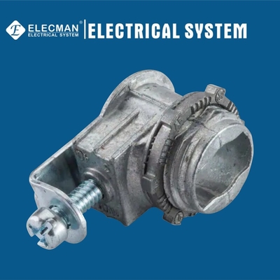 Saddle Type Flexible Conduit Fittings Connector Zinc For Non-Metallic AC (BX) Or MC