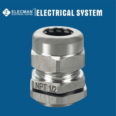 SS304/SS316 Stainless Steel Waterproof Cable Gland Threaded Type