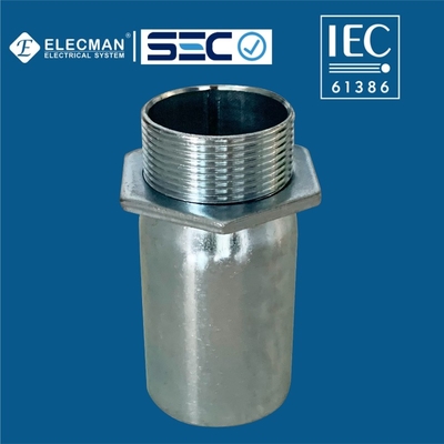 Steel EMT IEC 61386 Conduit Fittings Connector Sleeve Connection Type
