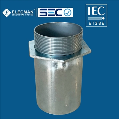 Steel EMT IEC 61386 Conduit Fittings Connector Sleeve Connection Type