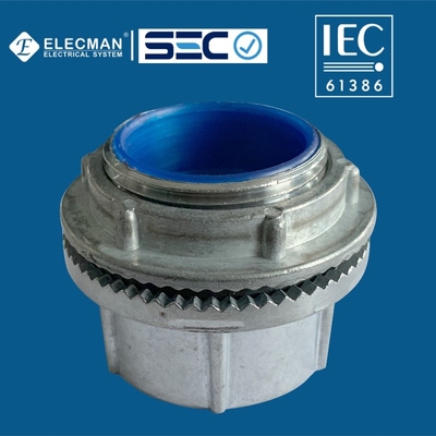 IEC 61386 Zinc Rigid Water Tight Conduit Hub With Insulated Throat