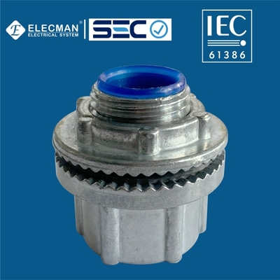 IEC 61386 Zinc Rigid Water Tight Conduit Hub With Insulated Throat