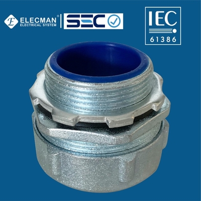Flexible Zinc IEC 61386 Conduit Fittings Liquid Tight Flex Connector Straight