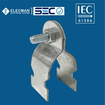 20mm-50mm Universal Steel IEC 61386 Conduit Fittings RC Pipe Strut Clamp Two Pieces