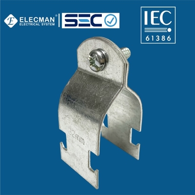 IEC 61386 Steel RUC Conduit Pipe Strut Clamp Two Pieces Universal Type