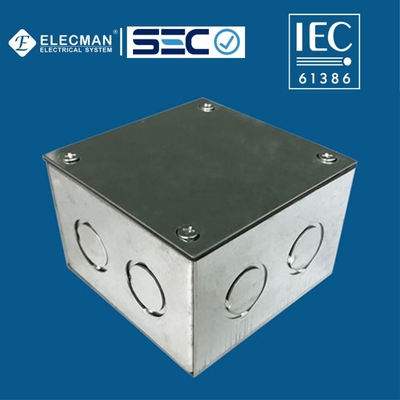 Galvanized Steel Junction Welded IEC 61386 Electrical Boxes For Chile