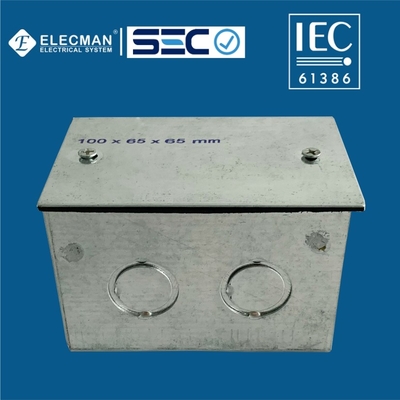 Steel Welded Cable IEC 61386 Electrical Boxes 100x65x65mm