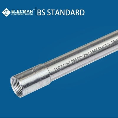 Class 3 Pre Galvanized Steel BS Conduit BS4568 EN61386 16mm-114mm