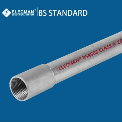 Class 4 Hot Dipped Galvanised Steel BS Conduit BS4568 EN61386 20mm-50mm