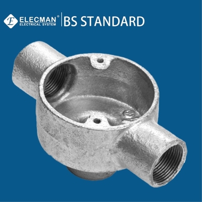 Galvanized Through And Back Malleable Iron Boxes Conduit To Outlet Box BS4568