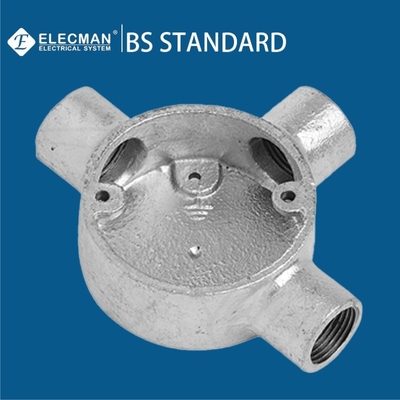 Three Way Type Metal Conduit Outlet Box BS4568 20mm-32mm