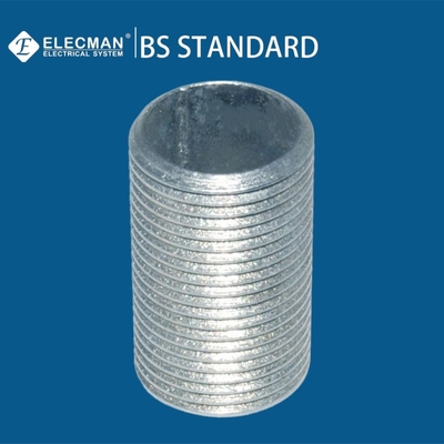 2 Inch Malleable Iron And Steel Fittings Electrical Close Nipple Zinc Plated