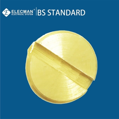 BS4568 Brass Slotted Electrical Conduit Plugs 20mm-32mm