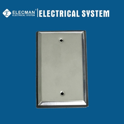Aluminum 1 Gang Weatherproof Box Covers Blank Electrical Box Covers Device Mount