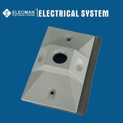 Aluminum Raised Rectangular Weatherproof Box Covers Electrical Receptacle Covers