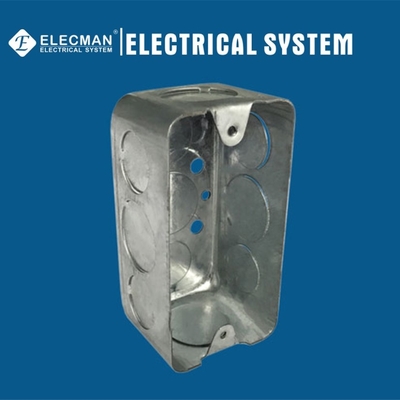Steel Handy Metallic Outlet Boxes Receptacle For Switch 4"X 2"* 1-1/2"