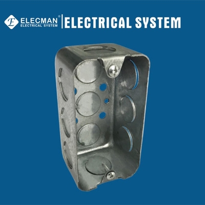 Handy Electrical Outlet Steel Receptacle Metallic Outlet Boxes 4"X 2"X 1-7/8"