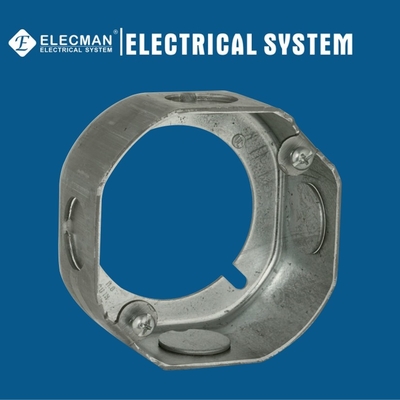 4 inch Steel Octagon Electrical Box Extender Extension Ring