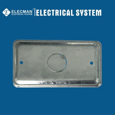 58C6 Blank Handy Metal Electrical Box Cover Plate Horizontal