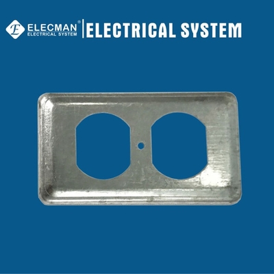 4"X 2" Steel Metal Junction Electrcial Metallic Outlet Box Covers 58C7 With Two Holes