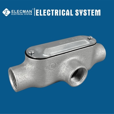 Explosion Proof Galvanized IMC Rigid Form 5 Conduit Bodies 1/2" - 4"  T Type