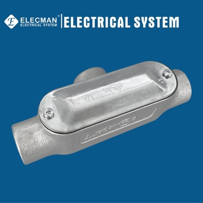 Explosion Proof Galvanized IMC Rigid Form 5 Conduit Bodies 1/2" - 4"  T Type