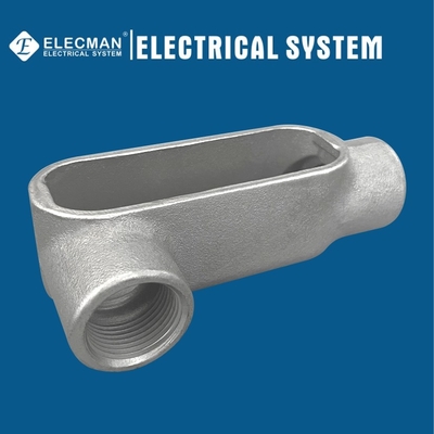 2 Inch Type LR Form 7 Conduit Bodies IMC Rigid Threaded Gray Iron