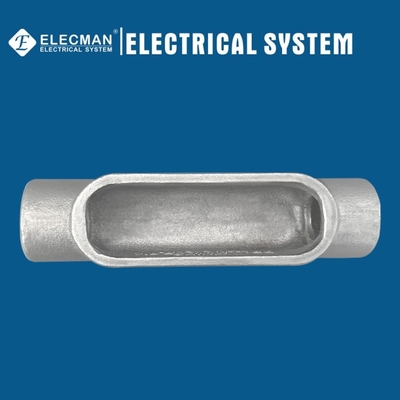 3" Form 7 IMC Rigid Electrical Straight Conduit Body Threaded C Type Gray Iron