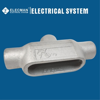 IMC Rigid TB straight Electrical Conduit Body Form 7  Gray Iron 2 Inch