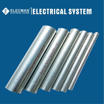 Pre Galvanised EMT Conduits Tube Thinner UL797 ANSI 80.3 Standard