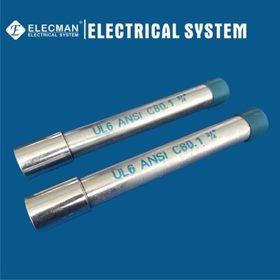 Hot Dipped Galvanized Steel Rigid RSC Electrical Conduit 3/4 Inch UL6 Standard